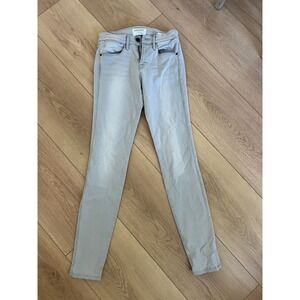 FRAME Denim Le High Skinny Jeans Size 25 Gray Wash High Rise Womens